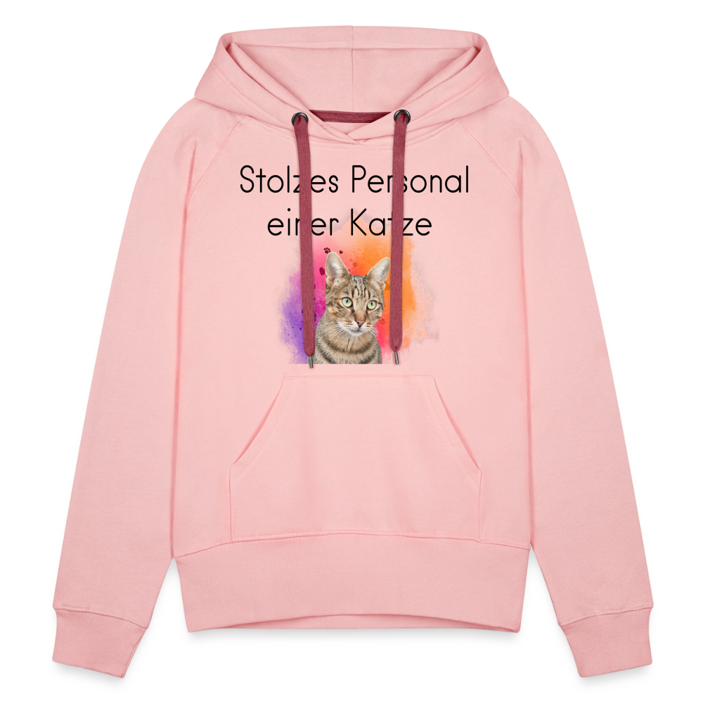 LiNBW. Frauen Hoodie Stolzes Personal einer Katze - Kristallrosa