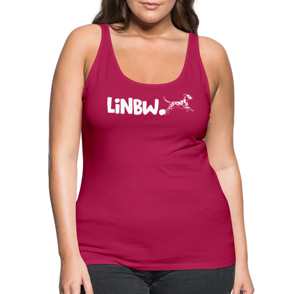 LiNBW. Frauen Tank-Top Life is not just black and white - dunkles Pink