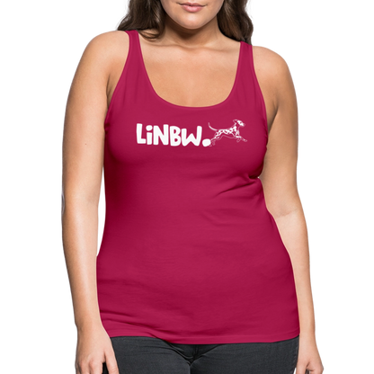 LiNBW. Frauen Tank-Top Life is not just black and white - dunkles Pink