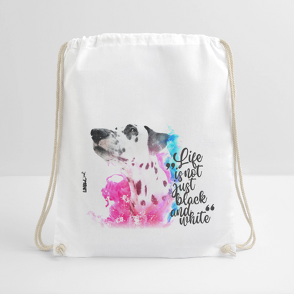 LiNBW. Turnbeutel Dalmatiner Life is not just black and white - Weiß
