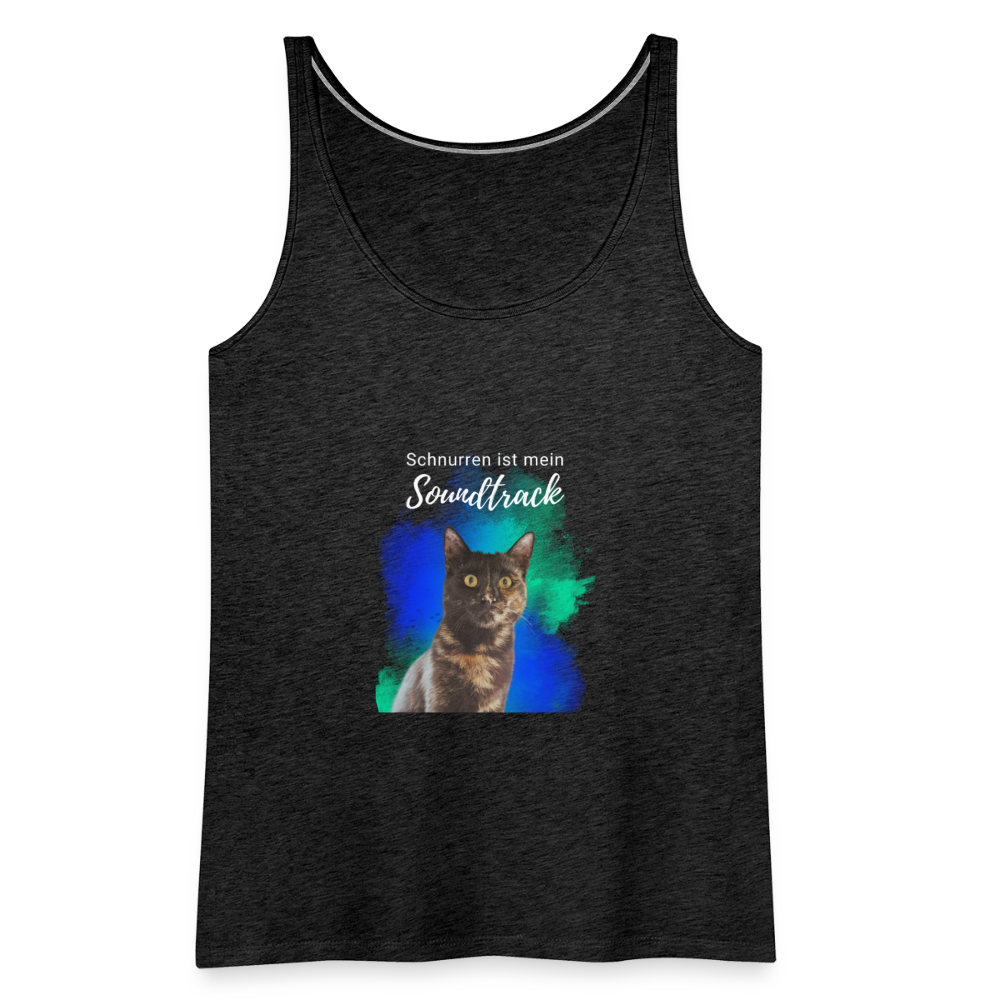 LiNBW. Frauen Tank-Top Schnurren ist mein Soundtrack - Anthrazit