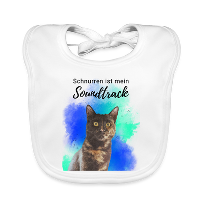 LiNBW. Lätzchen Schnurren ist mein Soundtrack - Weiß