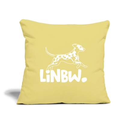LiNBW. Kissen mit Füllung 45 x 45 cm - Hellgelb