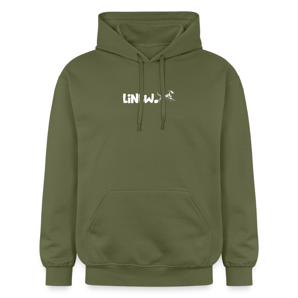 LiNBW. Männer & Frauen Hoodie Life is not just black and white - Militärgrün