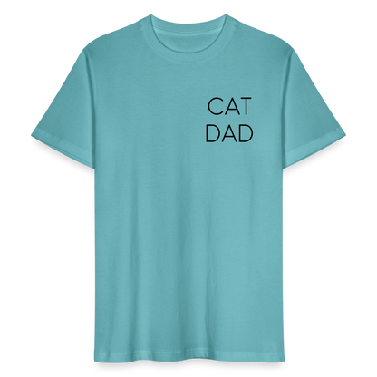 LiNBW. Männer T-Shirt Stolzes Personal einer Katze - Pastelltürkis