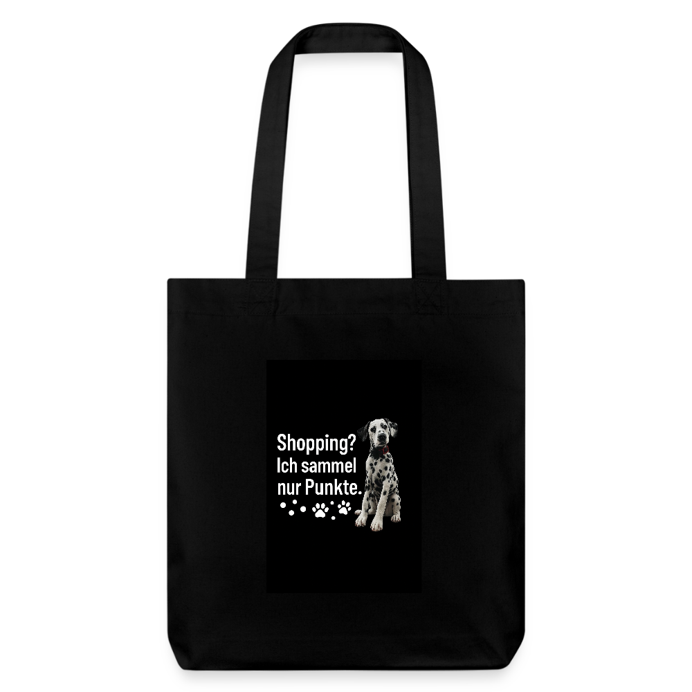 LiNBW. Dalmatiner Stoffbeutel Ich sammel Punkte - Schwarz
