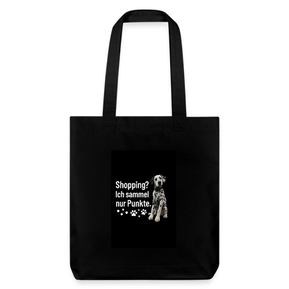 LiNBW. Dalmatiner Stoffbeutel Ich sammel Punkte - Schwarz