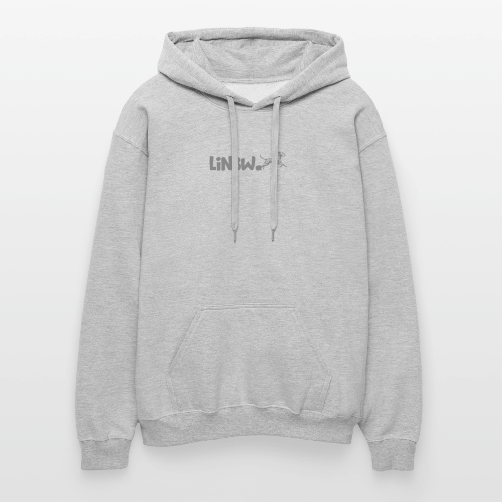 LiNBW. Männer & Frauen Hoodie Life is not just black and white - Hellgrau meliert