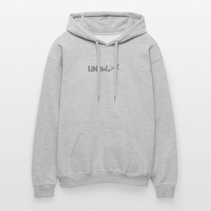 LiNBW. Männer & Frauen Hoodie Life is not just black and white - Hellgrau meliert