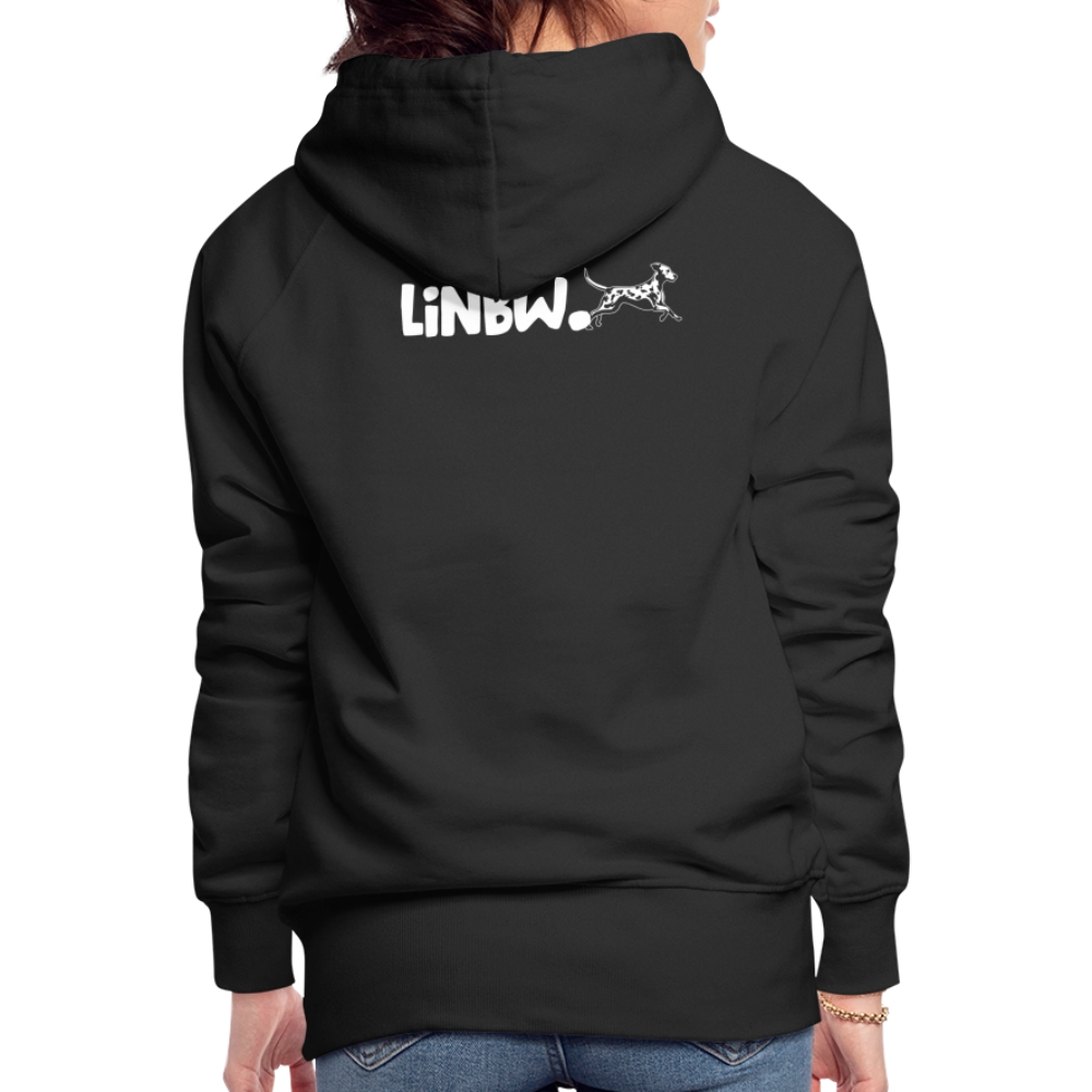 LiNBW. Frauen Hoodie Life is not just black and white - Schwarz