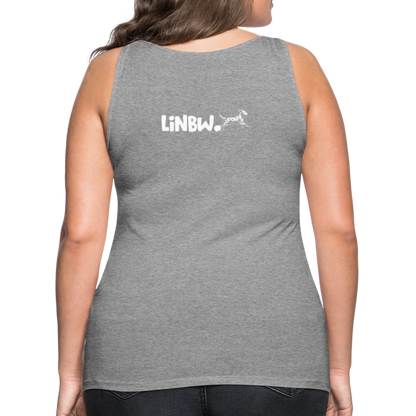 LiNBW. Frauen Tank-Top Life is not just black and white - Grau meliert