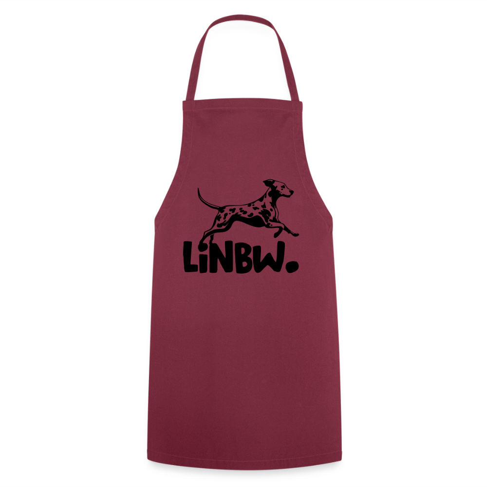 Kochschürze mit LINBW-Logo – schlicht, stilvoll & bewusst - Bordeaux