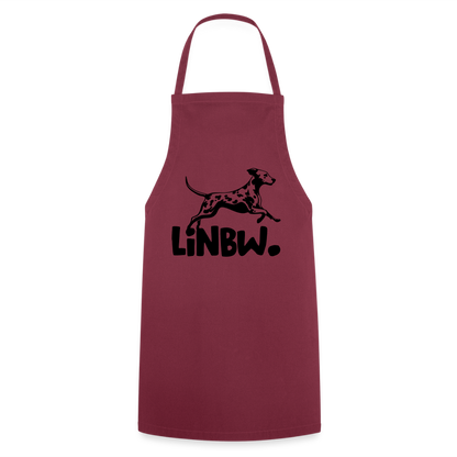 Kochschürze mit LINBW-Logo – schlicht, stilvoll & bewusst - Bordeaux