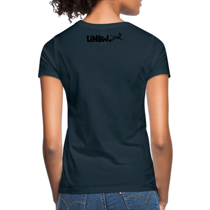 LiNBW. Frauen T-Shirt Dalmatiner Life is not just black and white - Navy