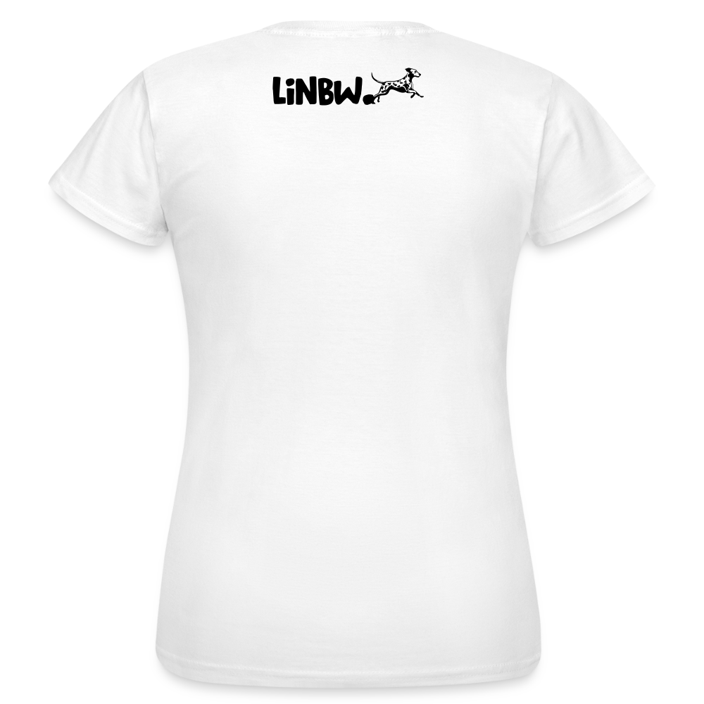 LiNBW. Frauen T-Shirt Dalmatiner Life is not just black and white - Weiß