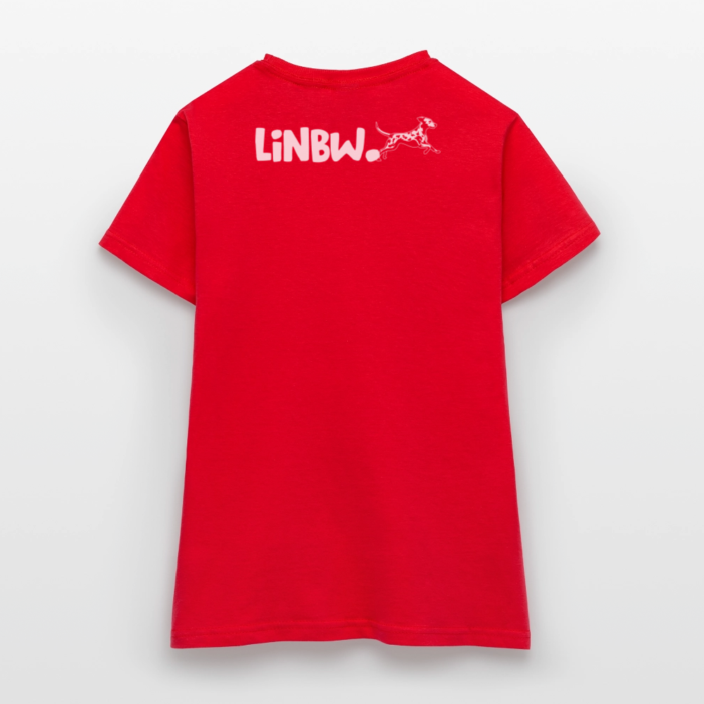 LiNBW. Frauen T-Shirt Life is not just black and white - Rot