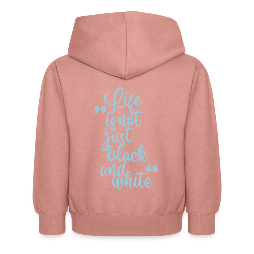 LiNBW. Kinder Hoodie Life is not just black and white - Altrosa