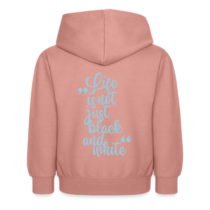 LiNBW. Kinder Hoodie Life is not just black and white - Altrosa