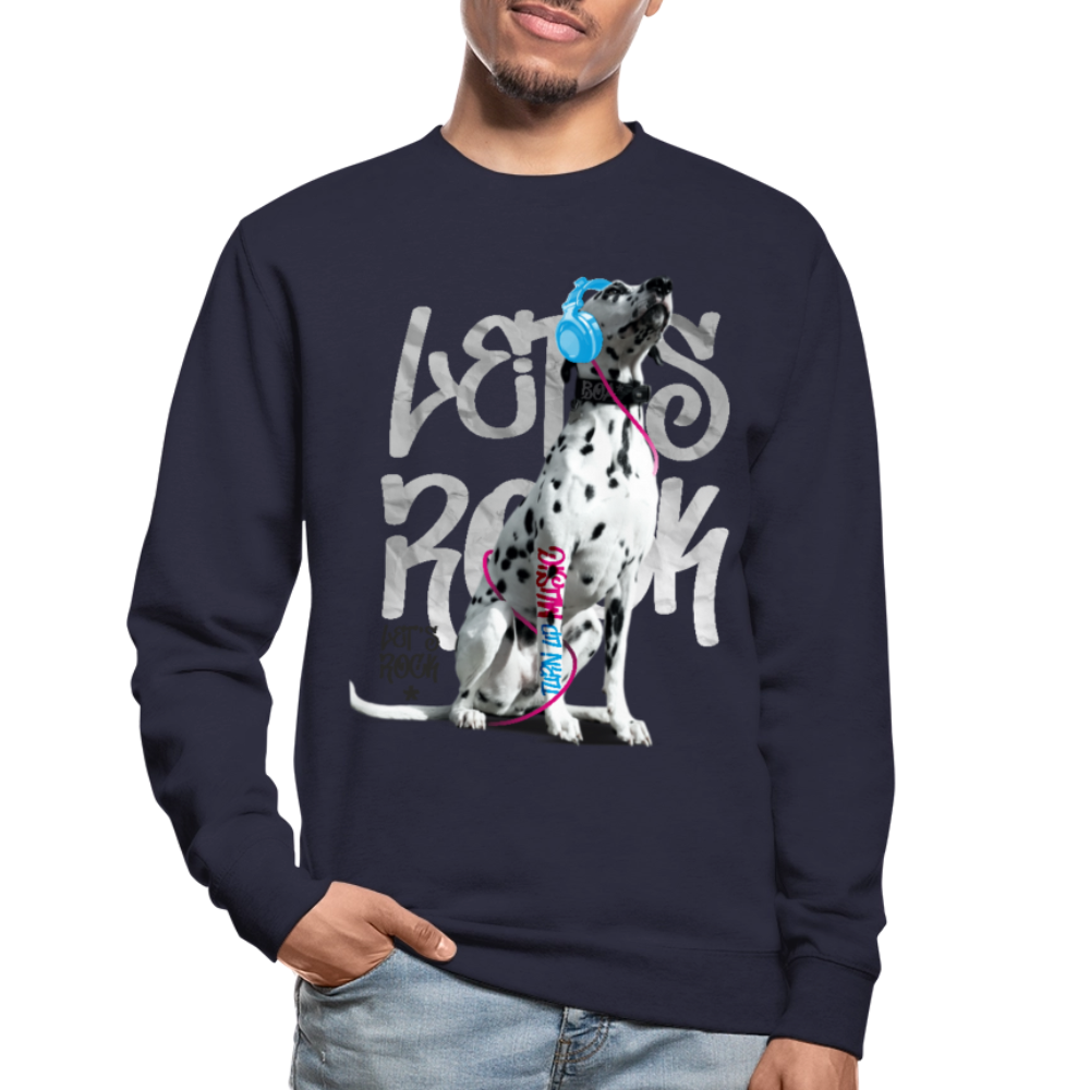 LiNBW. Männer Pullover Dalmatiner Let's Rock - Navy