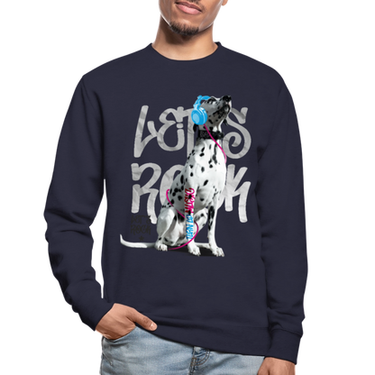 LiNBW. Männer Pullover Dalmatiner Let's Rock - Navy