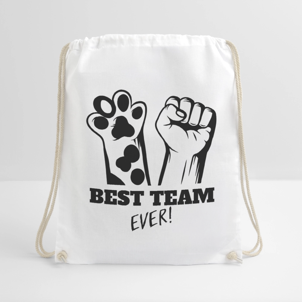 LiNBW. Turnbeutel Best Team Ever - Weiß