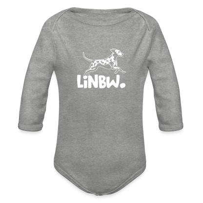 Baby-Body „LINBW. Dalmatiner“ – Für kleine Fans mit großen Pfotenabdrücken - Grau meliert