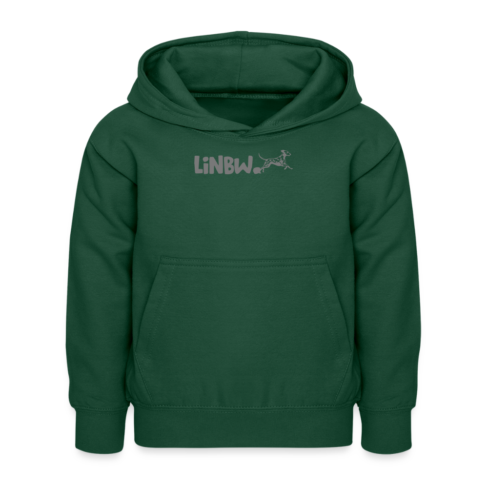 LiNBW. Kinder Hoodie Life is not just black and white - Flaschengrün