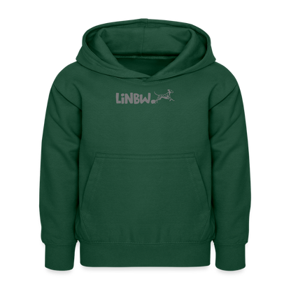 LiNBW. Kinder Hoodie Life is not just black and white - Flaschengrün