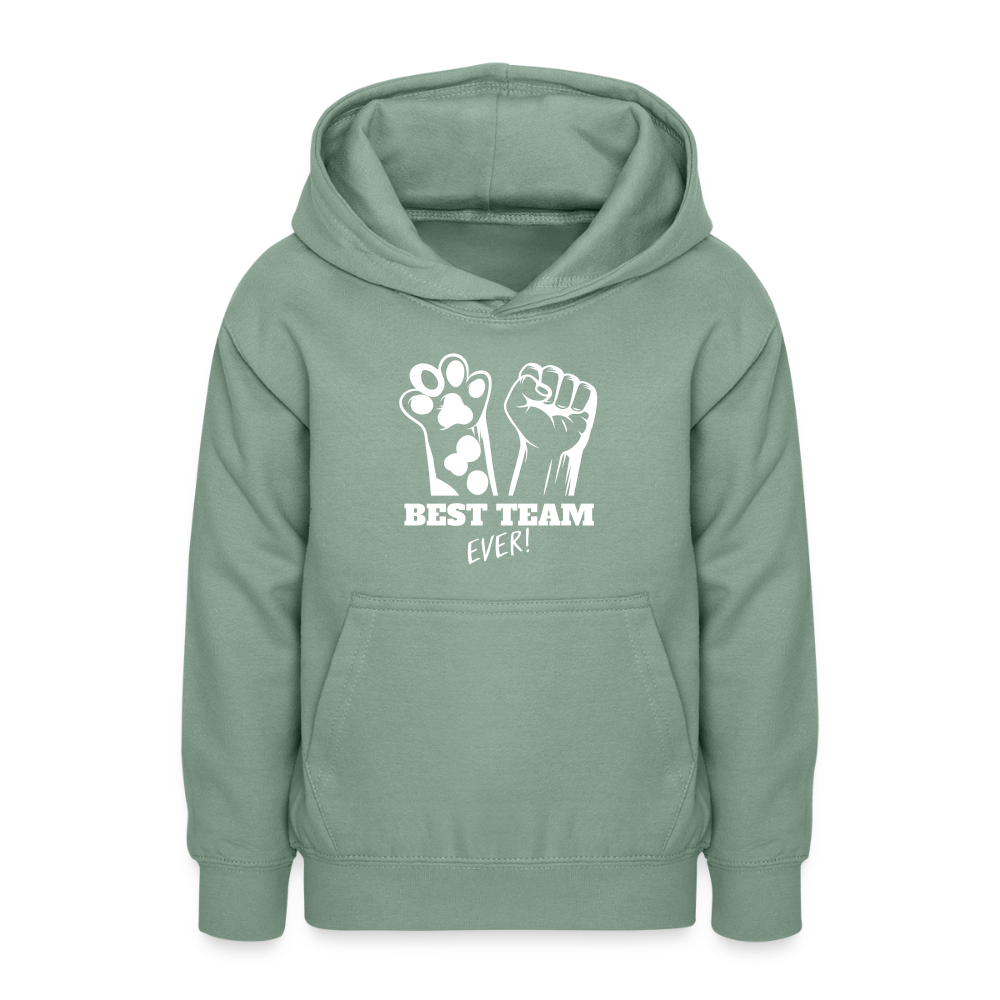 LiNBW. Teenager Hoodie Best Team Ever - Graugrün