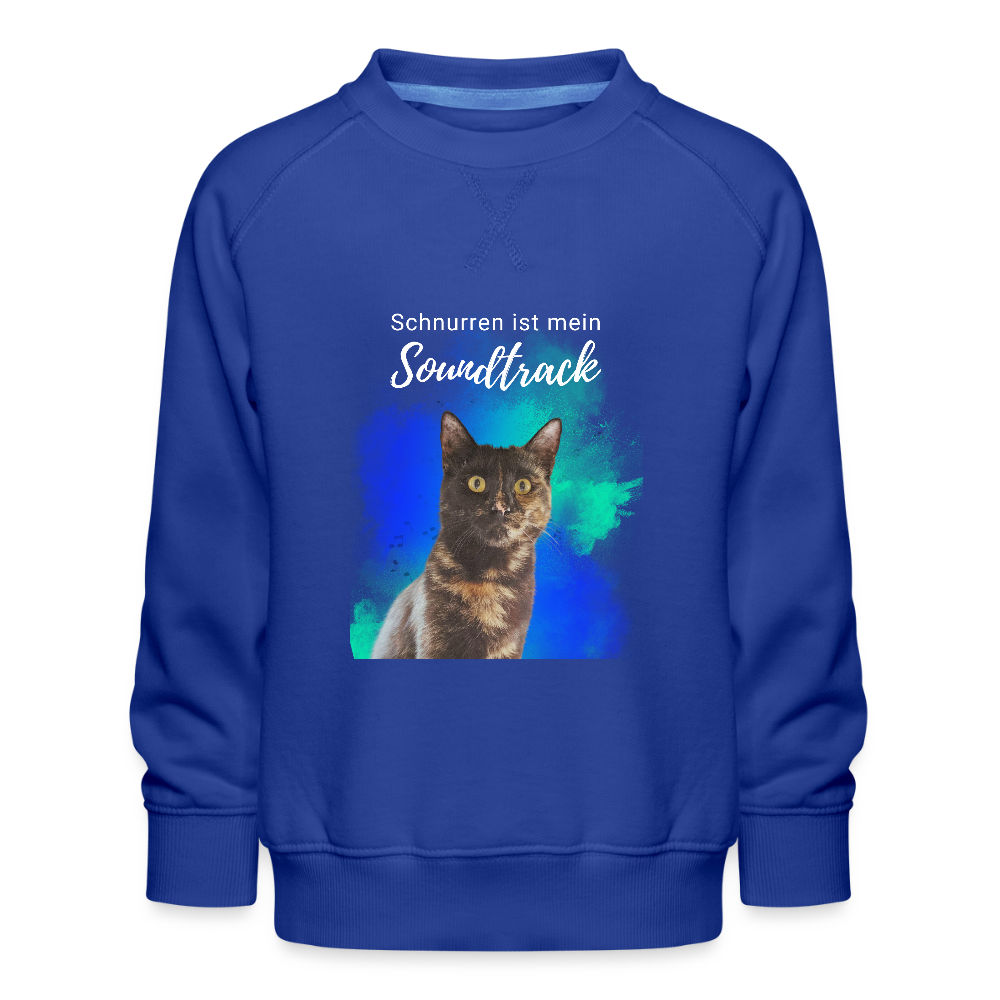 LiNBW. Kinder Pullover Schnurren ist mein Soundtrack - Royalblau