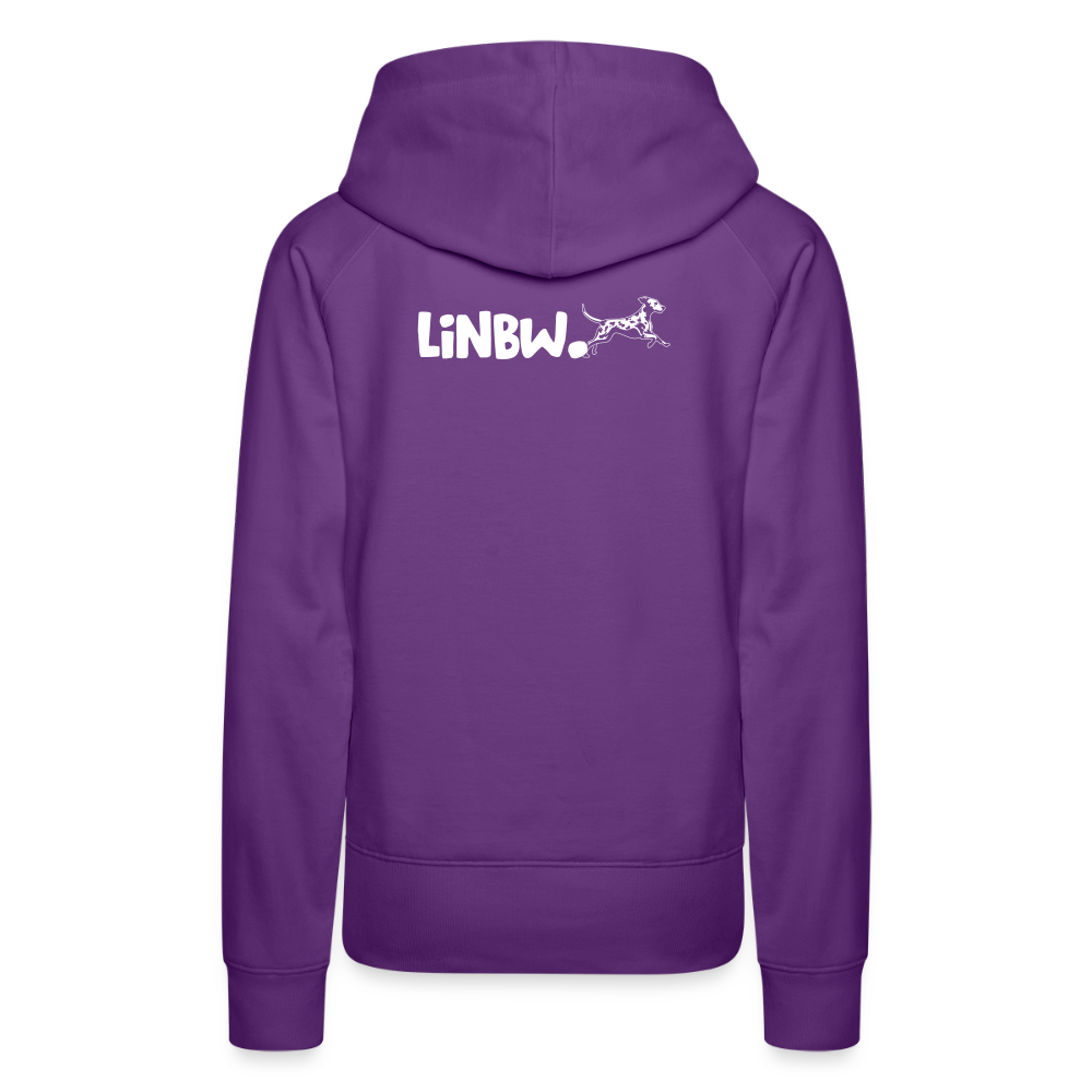 LiNBW. Frauen Hoodie Life is not just black and white - Purple