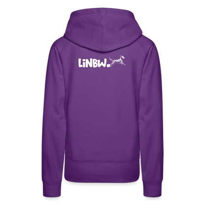 LiNBW. Frauen Hoodie Life is not just black and white - Purple