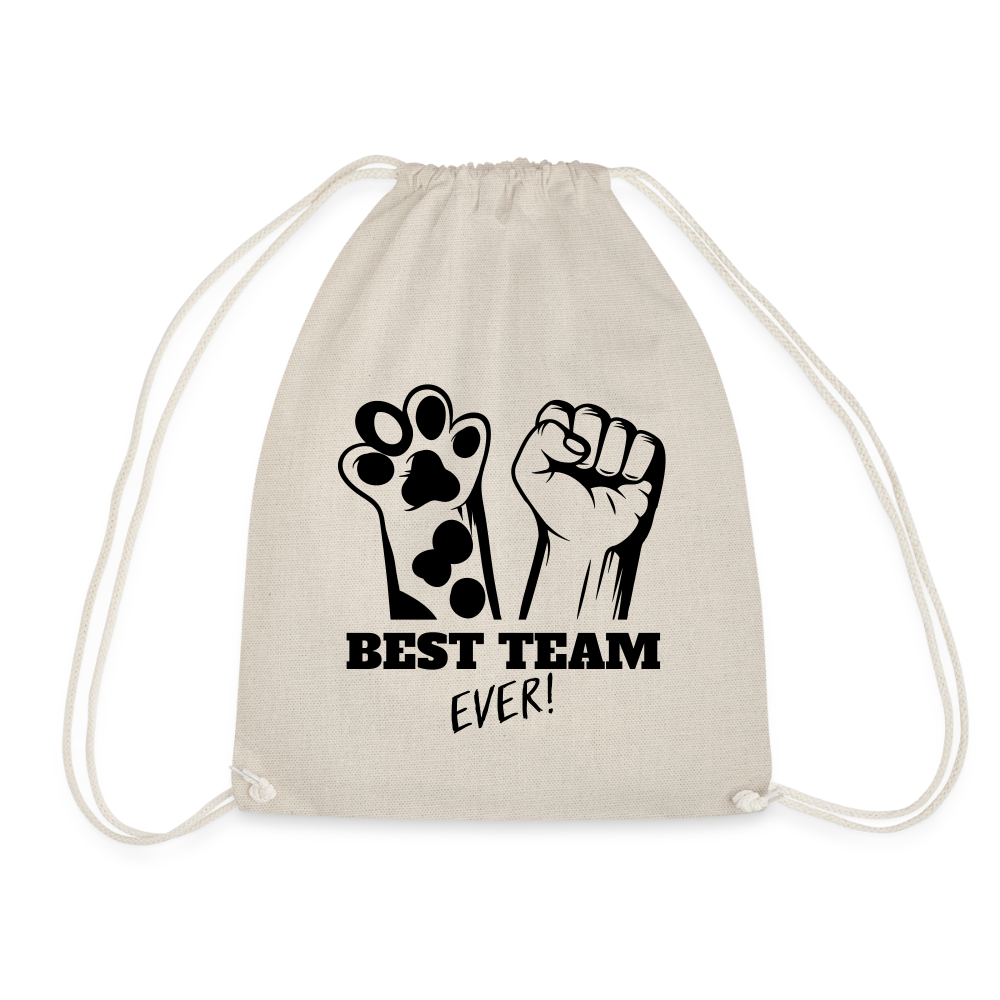 LiNBW. Turnbeutel Best Team Ever - Natur