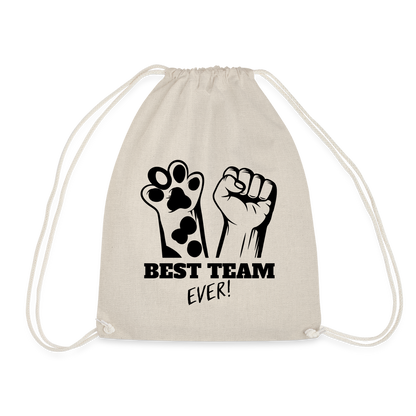 LiNBW. Turnbeutel Best Team Ever - Natur