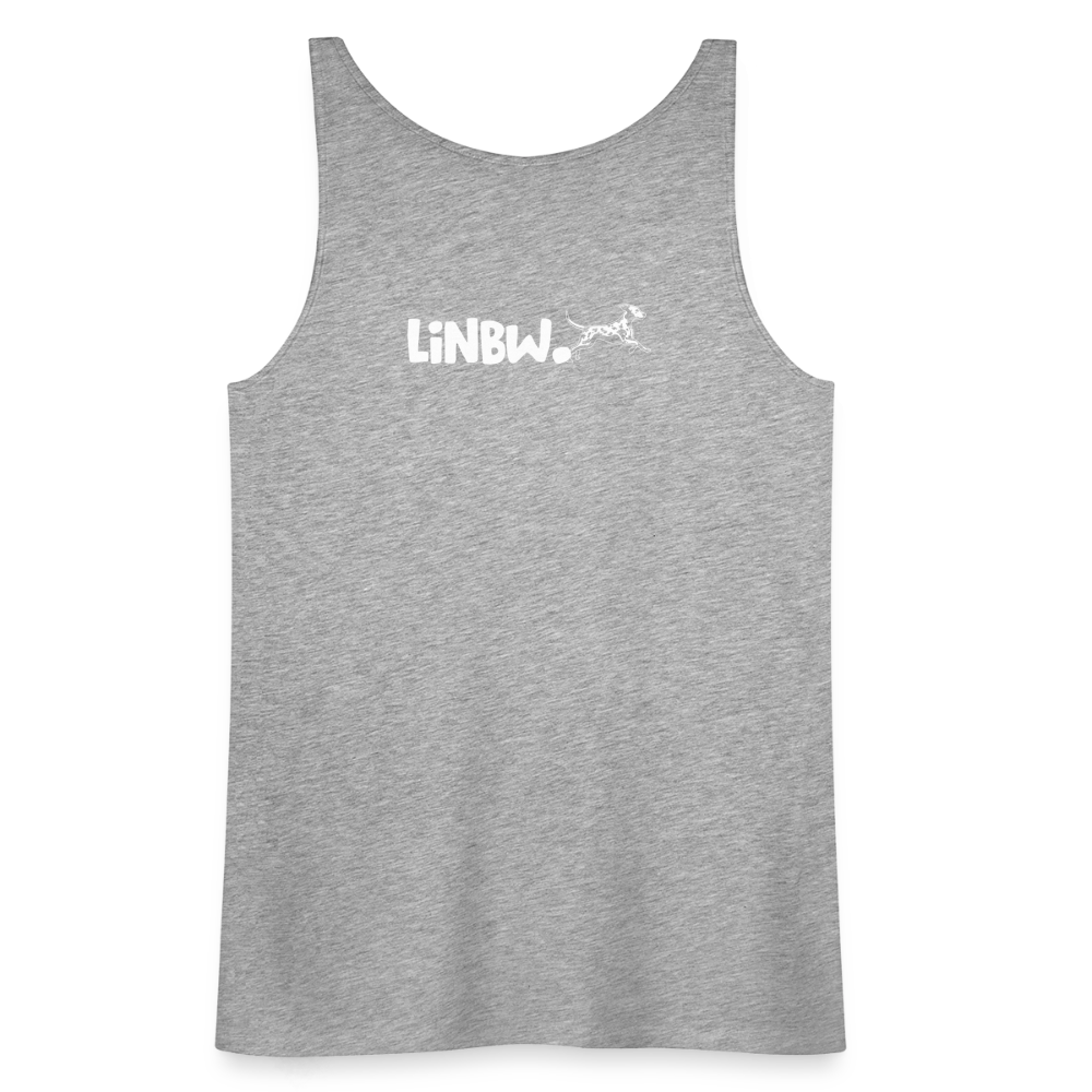 LiNBW. Frauen Tank-Top Life is not just black and white - Grau meliert