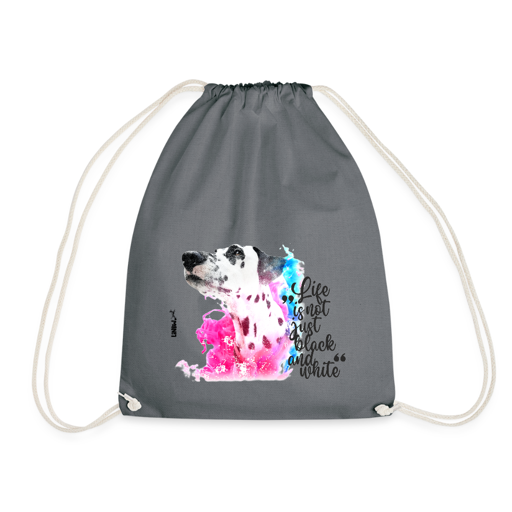 LiNBW. Turnbeutel Dalmatiner Life is not just black and white - Grau