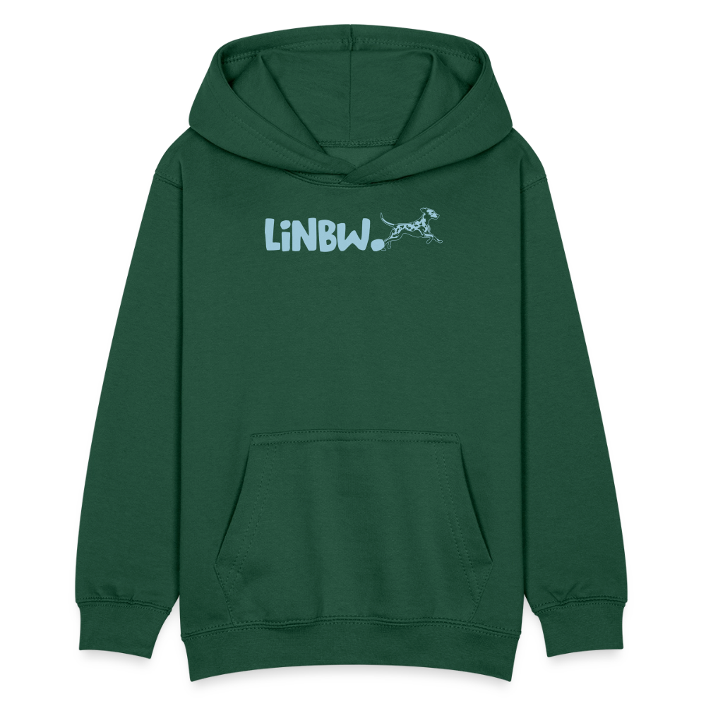 LiNBW. Teenager Hoodie Life is not just black and white - Flaschengrün