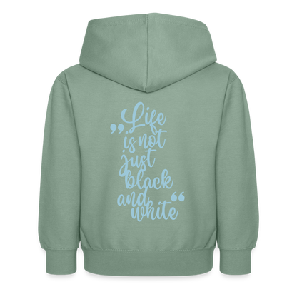 LiNBW. Kinder Hoodie Life is not just black and white - Graugrün