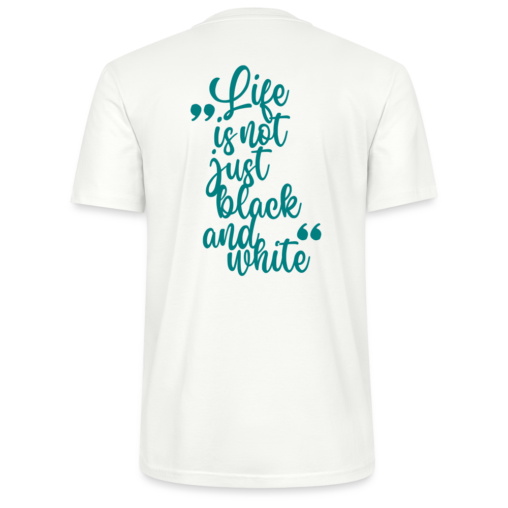 LiNBW. Männer T-Shirt Life is not just black and white - Weiß