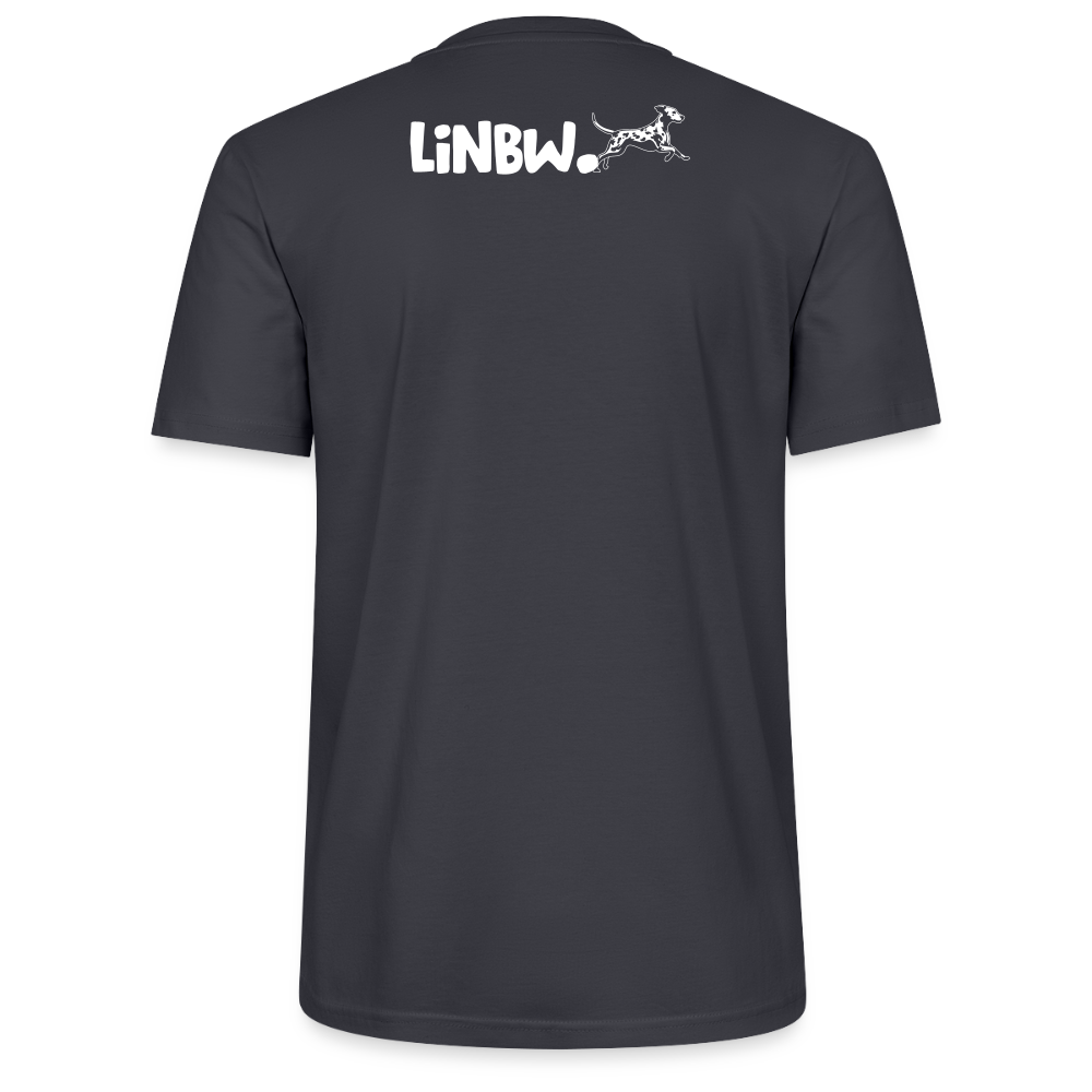 LiNBW. Männer T-Shirt Life is not just black and white - Dunkles Graublau