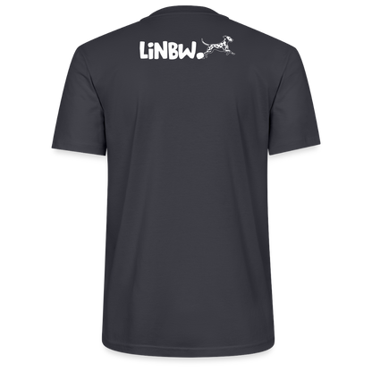 LiNBW. Männer T-Shirt Life is not just black and white - Dunkles Graublau