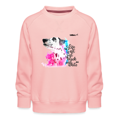 LiNBW. Kinder Pullover Dalmatiner Life is not just black and white - Kristallrosa