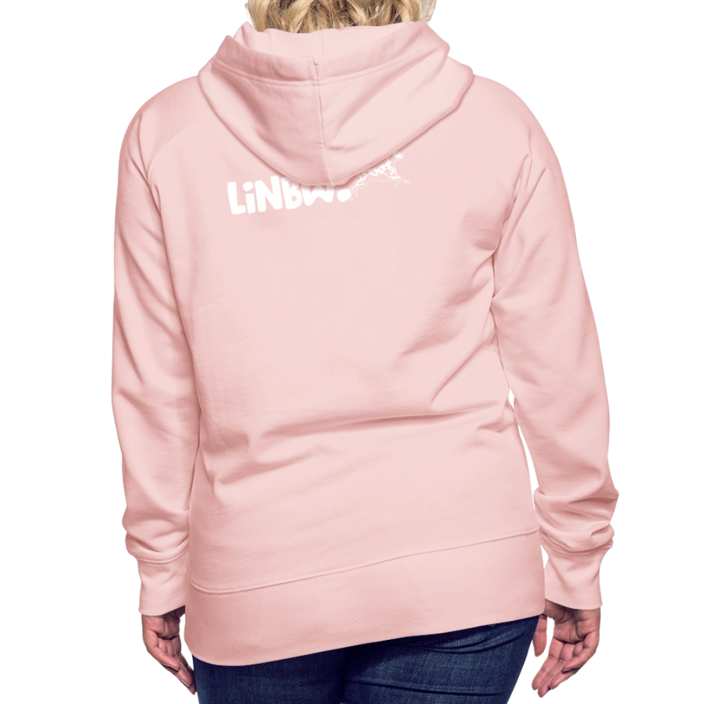 LiNBW. Frauen Hoodie Life is not just black and white - Kristallrosa