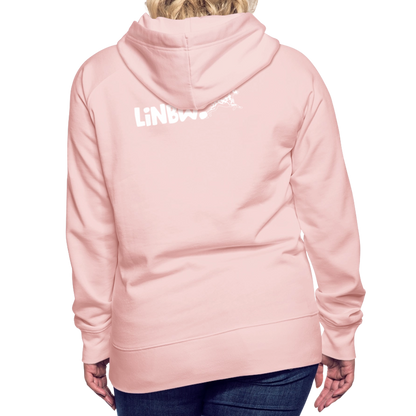 LiNBW. Frauen Hoodie Life is not just black and white - Kristallrosa