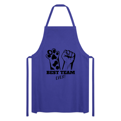 Kochschürze „Best Team Ever!“ – Mensch & Tier, unschlagbar vereint - Royalblau