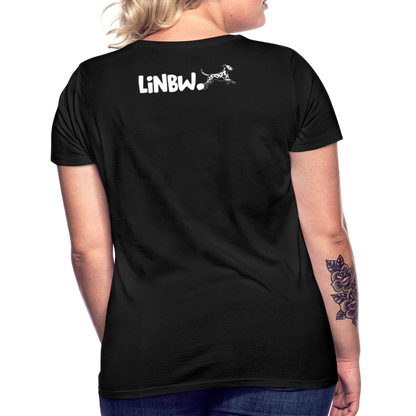 LiNBW. Frauen T-Shirt Dalmatiner Life is not just black and white - Schwarz