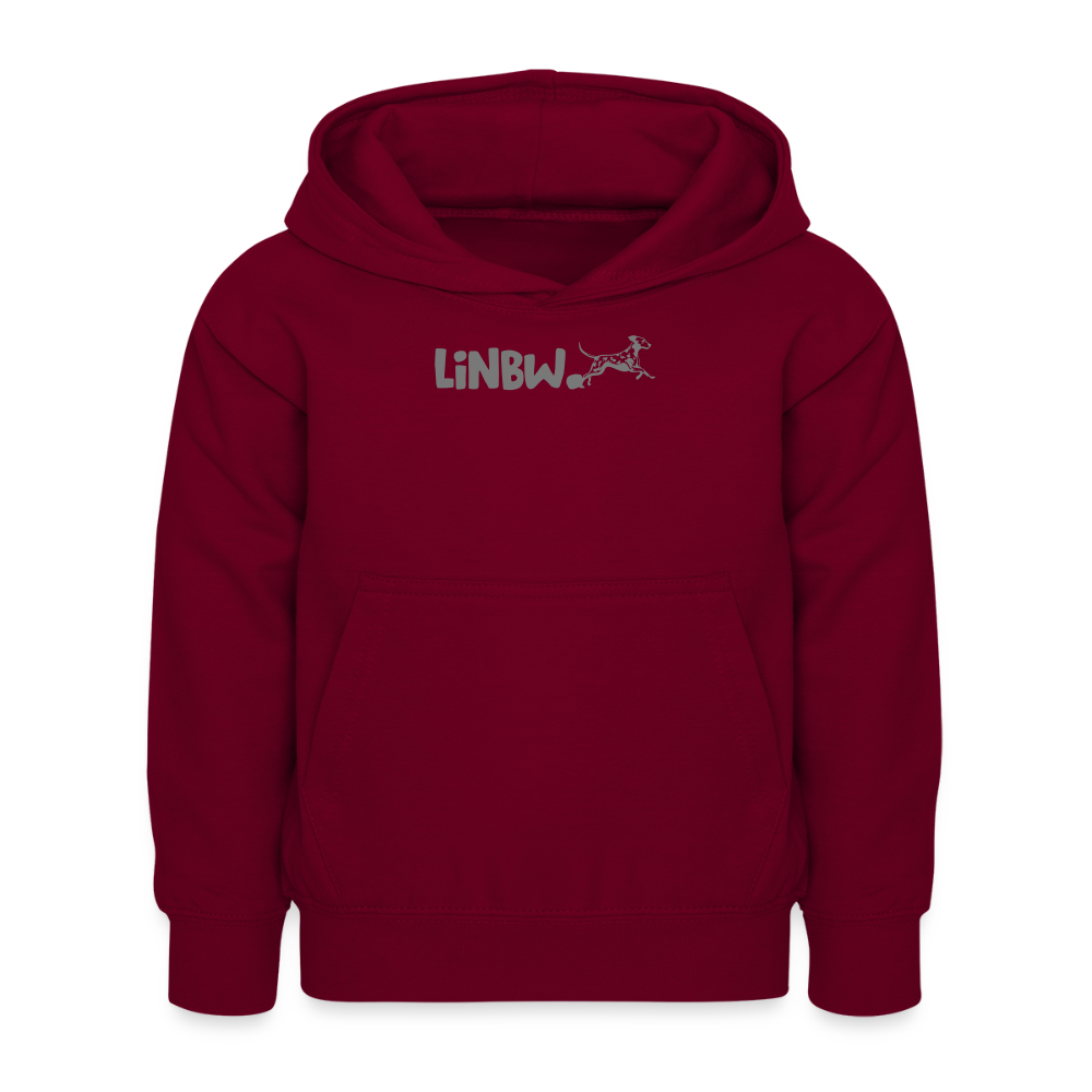 LiNBW. Kinder Hoodie Life is not just black and white - Bordeaux