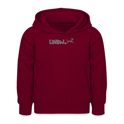 LiNBW. Kinder Hoodie Life is not just black and white - Bordeaux