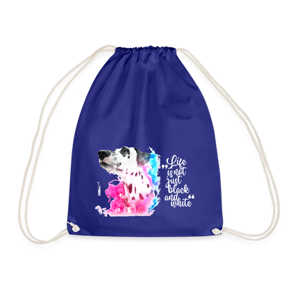 LiNBW. Turnbeutel Dalmatiner Life is not just black and white - Königsblau