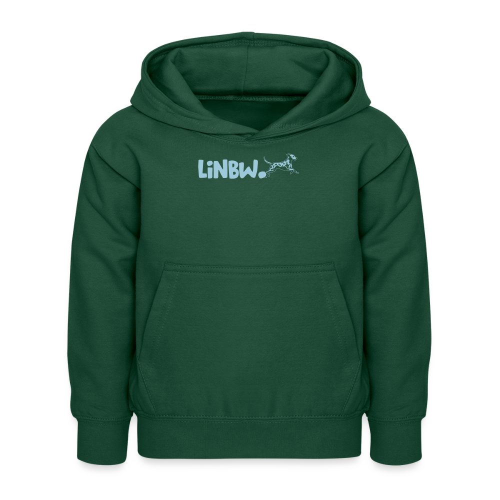LiNBW. Kinder Hoodie Life is not just black and white - Flaschengrün